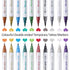 Temporary Tattoo Markers for Skin, 10 Body Markers + 200pcs Tattoo Stencils for Kids Teens and Adults, Dual-End Tattoo Pens Make Bold and Fine Lin...