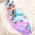 Galabloomer Newborn Baby Sleep Receiving Blanket and Bow Headband Set Baby Swaddle Blanket...