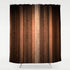 Gibelle Brown Striped Shower Curtain, Orange Copper and Pale Peach Abstract Fall Cool Glass Texture Vintage Ombre Design Bathroom Curtain Waterpro...