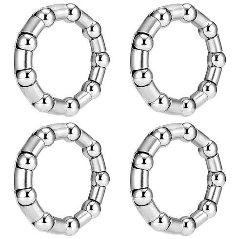 Bike-Ball-Bearing-Retainer, Bicycle-Ball-Bearings, 5/16" x 9-Balls-Bike-Crank - 4 Pcs Replacement Mountain Bike Parts Repair Accessories for MTB B...