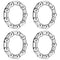 Bike-Ball-Bearing-Retainer, Bicycle-Ball-Bearings, 5/16" x 9-Balls-Bike-Crank - 4 Pcs Replacement Mountain Bike Parts Repair Accessories for MTB B...