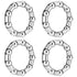 Bike-Ball-Bearing-Retainer, Bicycle-Ball-Bearings, 5/16" x 9-Balls-Bike-Crank - 4 Pcs Replacement Mountain Bike Parts Repair Accessories for MTB B...