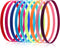 9 Pieces Thick Non-Slip Elastic Sport Headbands, Elastic Silicone Grip Exercise Hair and Sweatbands for Yoga (Candy Color)...