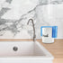 AuldHome Design White Enamel Sponge Holder; Rustic Enamelware Kitchen Sink Accessory...