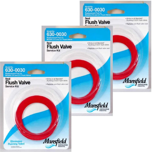 Mansfield Plumbing 0030 Flush Valve Service Pack, Fits 210/211 Flush Valve. Pack of 12...