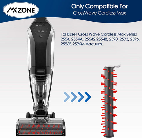 2786 Carpet Brush Roll Replacement parts for Bissell CrossWave Cordless MAX Seriess 2554, 2590, 2593, 2596, for HydroSteam 35151 3515 35152 3513 3...