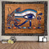 Ine Ive Egyptian Horus Eye Tapestry Ancient Egyptian Gods Pharaohs Hieroglyphic Tapestries Flannel 80x60inch for Living Room and Bedroom Decoratio...