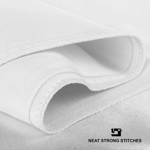 Satin Pillowcase with Zipper for Hair and Skin Care, Feels Soft and Cool Like a Silk Pillowcase, White Satin Pillow Cases 2 Pack, Slik Pillow Cove...