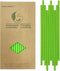 Green Paper Drinking Straws 7.75 inch, 100 Pack Christmas Green Straws Recyclable, Eco Friendly, Disposable Drinking Straw for DIY Crafts Party Su...