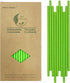 Green Paper Drinking Straws 7.75 inch, 100 Pack Christmas Green Straws Recyclable, Eco Friendly, Disposable Drinking Straw for DIY Crafts Party Su...