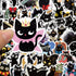 50 PCS Black Cat Stickers, Aesthetic Vinyl Waterproof Stickers for Water Bottles Laptop Phone Case Luggage Car, Black cat Stickers for Kids Classr...