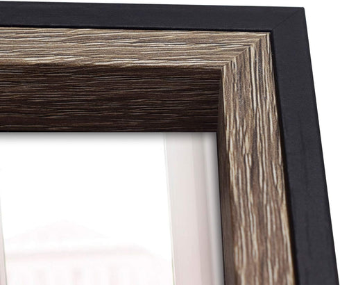Golden State Art 8x8 Picture Frame - Wall Display or Tabletop Display Pictures - Real Glass, Displaying Family Photos, Landscape Photos, Artwork -...