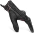 Women ’s Touchscreen Motorcycle Gloves Full Finger Black Leather Armored Ladies Motorbike Gloves (G01W-Black Leather with Rose Line, M)...