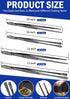 JETKONG 4 Pcs Kitchen Tweezers, 12'' and 10'' Stainless Steel Cooking Tweezers Set, High-Precision Tweezers Tongs for Cooking, Repairing, Seafood ...