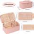 OCHEAL Makeup Bag, Travel Makeup Bag With Multi-Compartments,Large Capacity Pink Cosmetic Bags Organizer For Women Girls,Waterproof Portable Toile...