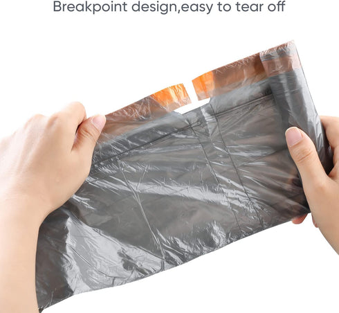 Small Drawstring Trash Bag, 4 Gallon Garbage Bags JOYBOS Bathroom Trash can Liners 75 Counts...