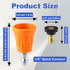 Pressure Washer Nozzle Guard, Stainless Steel High Power Washer Nozzle Tips Set with Upgraded Rubber Protector Cover, 5Pcs Pressure Washing Nozzle...