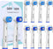Replacement Heads Compatible with Oral B Braun Electric Toothbrush, 10 Pcs Professional Electric Toothbrush Heads, Replacement Brush Heads for Ora...