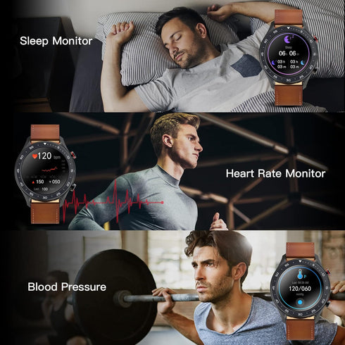Bebinca GT2 Pro Smart Watch for Men (Make/Receive Call), SpO2/Real-time Heart Rate/Sleep Monitor/Voice Assistant Fitness Tracker, Built-in MP3 Pla...