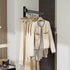 Wall Mounted Clothes Drying Rack, Wall Clothes Hanger Foldable, Laundry Hanger Hook for Bathroom, Wall Clothes Rack Indoor, Perfect for Small Spac...