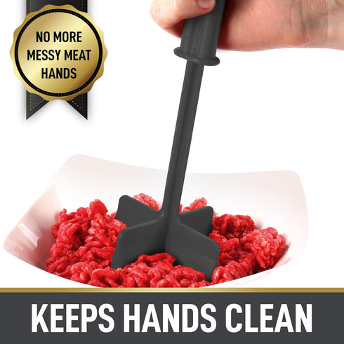 Simple Craft Meat Chopper - Premium Meat Masher, Ground Beef Masher, & Hamburger Chopper Utensil - Perfect For Turkey, Mashed Potato, Baking, Cook...