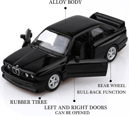 1/36 Scale 1987 BMW M3 Diecast Model Cars,Pull Back Vehicles BMW Toy Cars,Cars Gifts for Boys Girls...