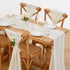 Ivory Table Runner 2 Packs Sheer Chiffon Fabric 27x120 Inches Romantic Table Runners for Wedding Rustic Boho Party Decorations...