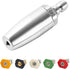 Turbo Nozzle Pressure Washer Tips, Rotating Nozzle with 5 Power Washer Nozzle Tips, 1/4 Inch Quick Connect, Orifice 4.0, Stainless steel...