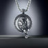 Viking Necklace for Men Norse Wolf Raven Compass Amulet Pendant Viking Rune Talisman Necklace Jewelry Gifts...
