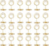 24 Pcs Premium Mini Table Number Holders and 24 Pcs Place Cards with Gold Foil Border, Place Card Holder, Table Sign Stand, Photo Picture holders ...