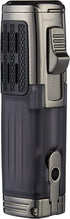 Cigar Lighter Triple Jet Flame Torch Lighter Refillable Butane Lighter with Cigar Punch, 2 Pack, Charcoal...