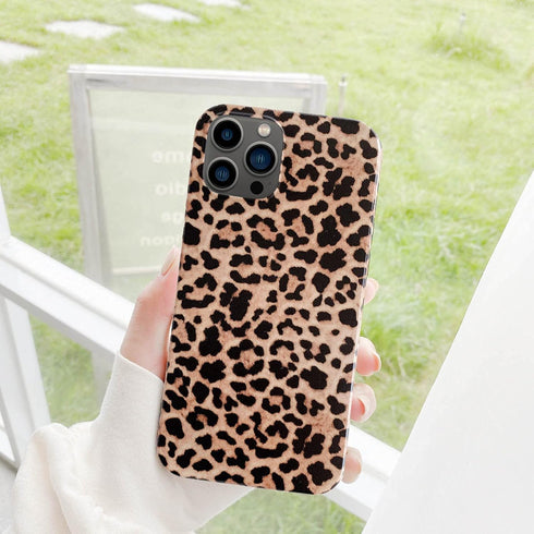 Leopard Cheetah Print Phone Case for iPhone 12 Pro Max 6.7'' Cool Girly Design Soft Flexible Protective Luxury Rubber Gel Back Cover Brown...