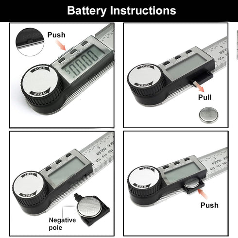 Digital Angle Finder, 2 in 1 Digital Angle Gauge 7 inch/200mm Stainless steel tool kit for Carpenter/Woodworking/DIY Tools...