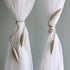 Valea Home 2 Pieces Curtain Tiebacks Clips Creative Window Drape Twist Tie Backs European Style Custom Made Curtain Holders Decorative Draperies H...
