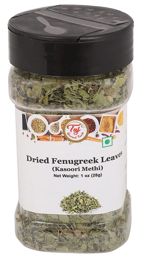 TAJ Kasoori Methi | Dried Fenugreek Leaves | Product of India | 1oz (28g)...