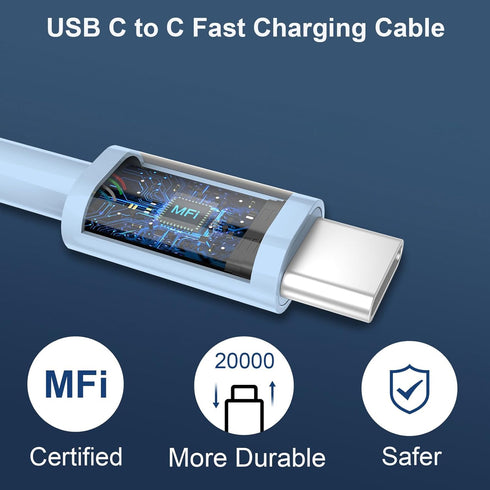 Phone 15/15 Pro Max Charger, 20W Dual Port Type C Fast Wall Charger Power Adapter, USB C Charger Block for iPhone 15/15 Plus/15 Pro/15 Pro Max, iP...