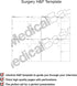 Surgery H&P Notebook with 4 Day SOAP - Medical History and Physical Notebook, 50 Medical templates with Perforations...