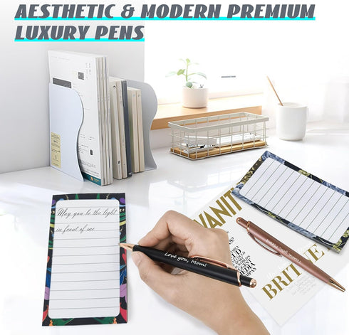 Gift set for mon,includes 2 adhesive notepads with 2 Personalized Pens,Birthday Gifts for Mom.wall-planner notepads,refrigerator notepads,Shopping...