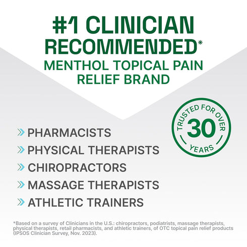 Biofreeze Professional Pain Relief Roll On, Travel Size Arthritis Pain Reliever, FSA/HSA Eligible, Fast Acting & Long Lasting Formula, Cooling Bio...