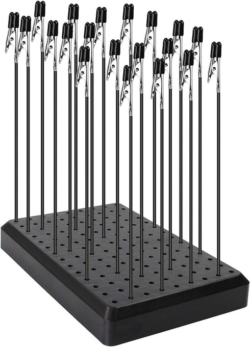 GJJC09B 1PC Painting Stand Base and 20PCS Alligator Clip Stick Set Modeling Tools for Airbrush Hobby Model Parts New...