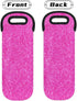 Wine Carriers and Totes 1 Bottle Pink Color Insulated Wine Bag with Handles Single Bottle Wine Cooler Bags for Travel...
