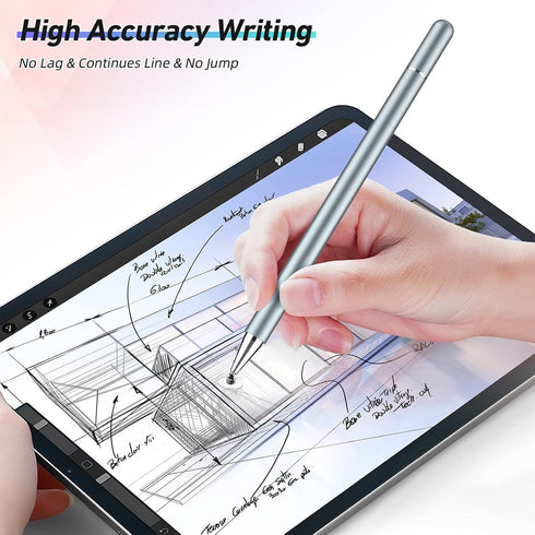 Stylus Pens for Touch Screen, 4 Pack Disc Universal Stylus Pen for iPad pro/iPhone/Android Tablets and All Capacitive Touch Screens (Black/White/G...