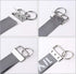 50 Sets Key Fob Hardware Key Fob Keychain Wristlet with Split Ring 1.25 Inch...