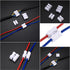 65 Pcs Spring Wire Connectors, Spring Clamp Terminal Cable Clamp Connector, CH-2 Electrical Cable Connectors Block, 2 Pin Push-in Quick Terminal W...
