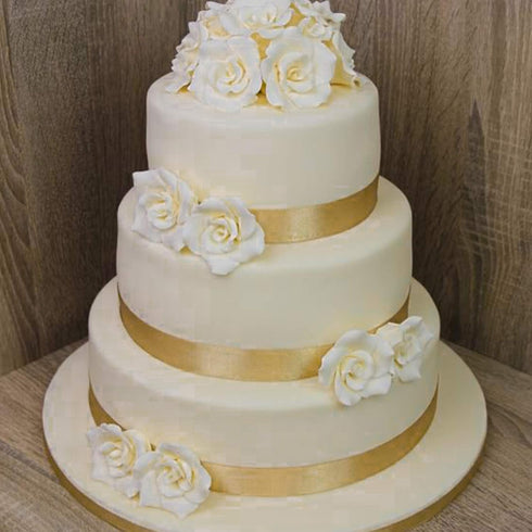 VATIN Double Face New Gold Satin Ribbon 1-1/2" Continuous 25 Yards,Gold Polyester Fabric Ribbon use for Bows Bouquet, Gift Wrapping, Floral Arrang...