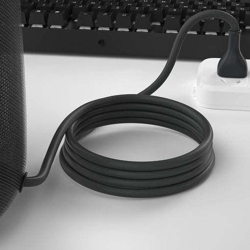 Replacement Power Supply Cable for A2825 Homepod (2nd Gen) Smart Speaker, BolAAzuL 6ft/1.8m US AC Power Cable 2-Prong Plug Male to Female Power Co...