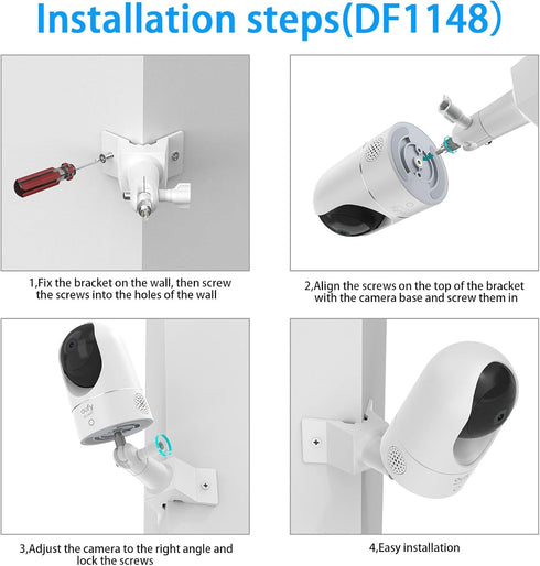 Wall Corner Mount for Eufy Security S220 Indoor Cam and Eufy Security Solo IndoorCam P24 Cameras (White)...