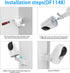 Wall Corner Mount for Eufy Security S220 Indoor Cam and Eufy Security Solo IndoorCam P24 Cameras (White)...