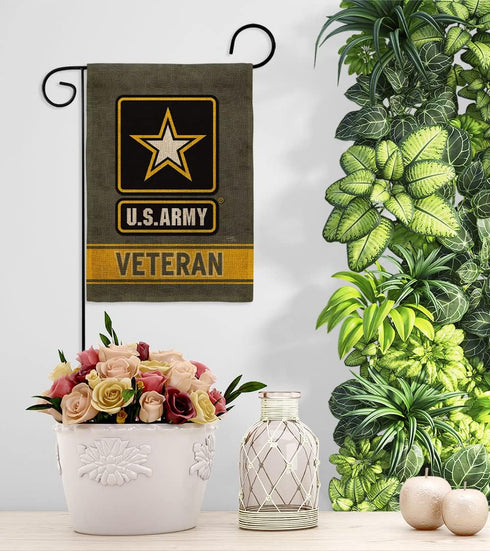 Breeze Decor US Army Veteran Garden Flag Armed Forces Rangers United State American Military Retire Official House Banner Small Yard Gift Double-S...