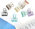 Tissting 16 Pcs Binder Clips,8 Colors Hollow Design,Paper Binder Clips,Paper Clamps for Office, Home, School(S,0.8 * 1.1in)...